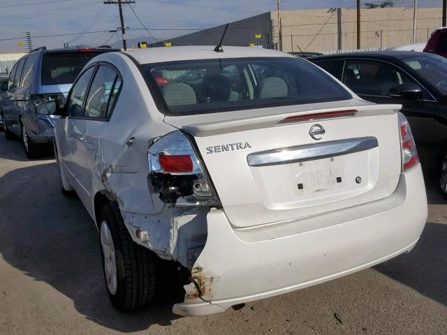 3N1AB6AP1BL662689 - 2011 NISSAN SENTRA 2.0 WHITE photo 3