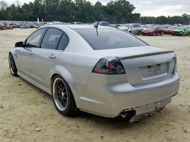 6G2EC57Y39L304318 - 2009 PONTIAC G8 GT SILVER photo 3