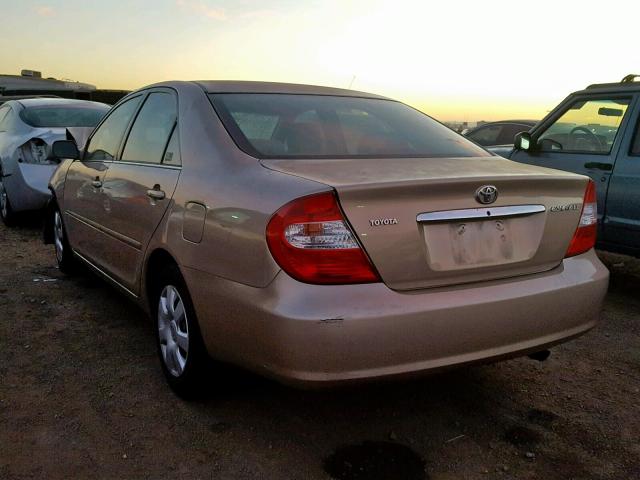 4T1BE32K94U348304 - 2004 TOYOTA CAMRY LE GOLD photo 3