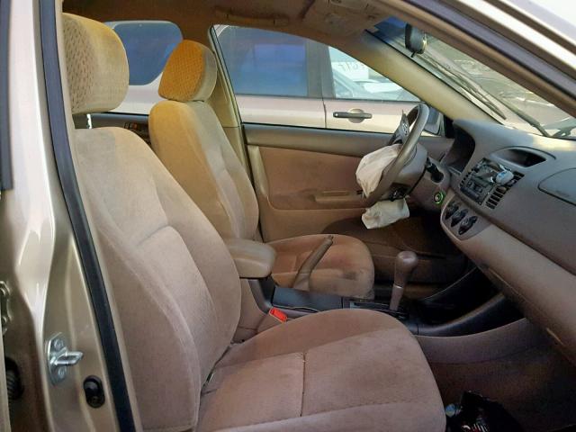 4T1BE32K94U348304 - 2004 TOYOTA CAMRY LE GOLD photo 5