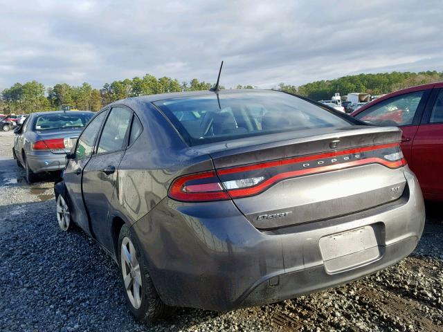 1C3CDFBB7FD174592 - 2015 DODGE DART SXT GRAY photo 3