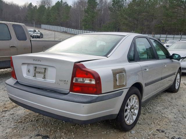 YV1TS90D511207441 - 2001 VOLVO S80 T6 SILVER photo 4