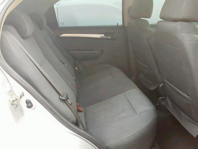 KL1TD5DE1AB112811 - 2010 CHEVROLET AVEO LS SILVER photo 6