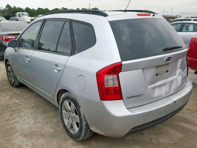 KNAFG526987164187 - 2008 KIA RONDO LX SILVER photo 3