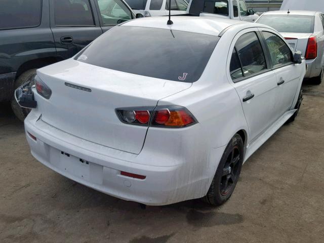 JA32U1FU5AU019438 - 2010 MITSUBISHI LANCER DE WHITE photo 4