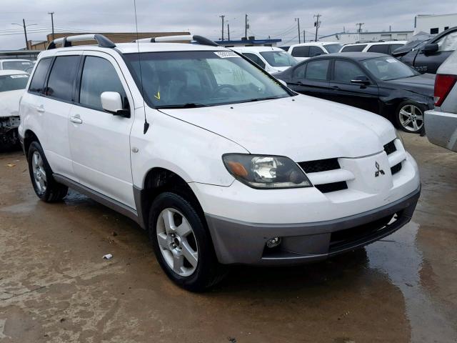 JA4LX41GX3U115384 - 2003 MITSUBISHI OUTLANDER WHITE photo 1