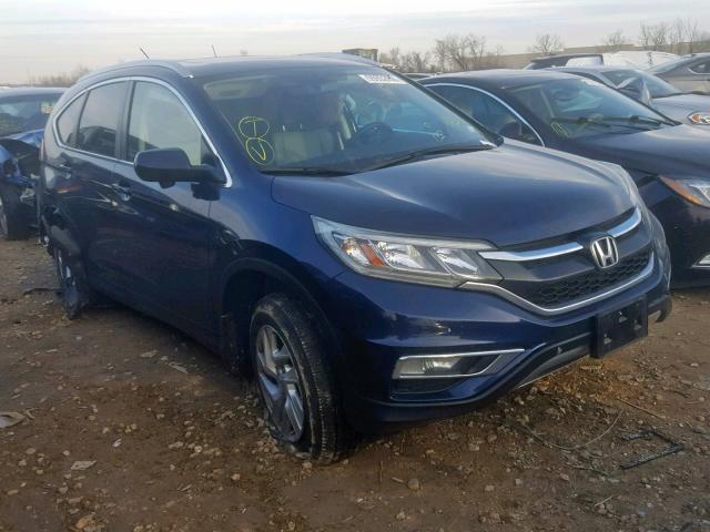 5J6RM4H70FL058647 - 2015 HONDA CR-V EXL BLUE photo 1