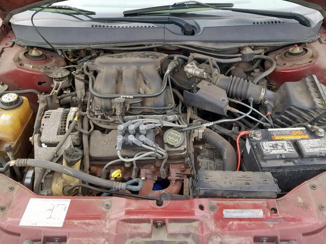 1FAFP55264G176101 - 2004 FORD TAURUS SES RED photo 7