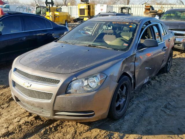 1G1ZA5EU6CF223974 - 2012 CHEVROLET MALIBU LS BROWN photo 2