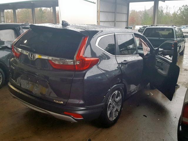 7FARW1H8XJE025727 - 2018 HONDA CR-V EXL BLUE photo 4