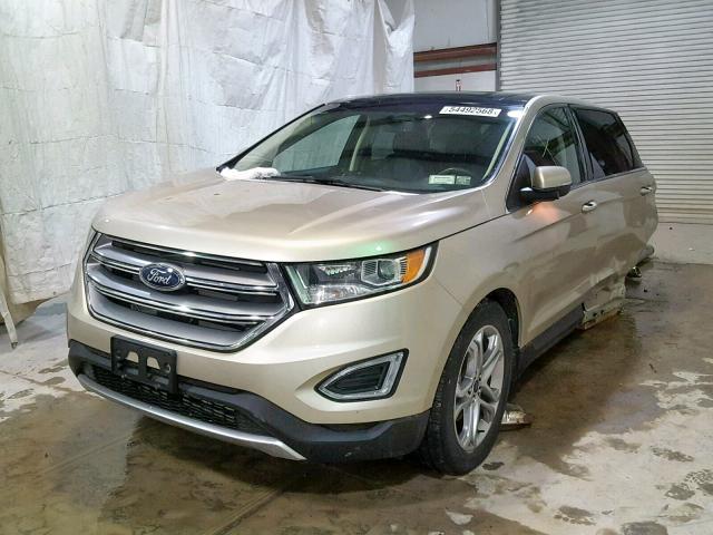 2FMPK3K92HBB90492 - 2017 FORD EDGE TITAN TAN photo 2