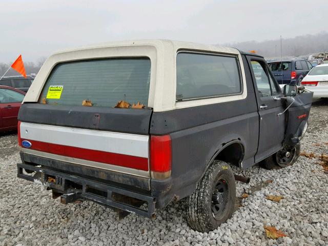 1FMEU15N6MLA27868 - 1991 FORD BRONCO U10 BLACK photo 4