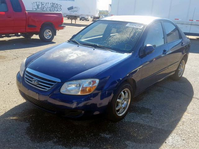 KNAFE122985550339 - 2008 KIA SPECTRA EX BLUE photo 2