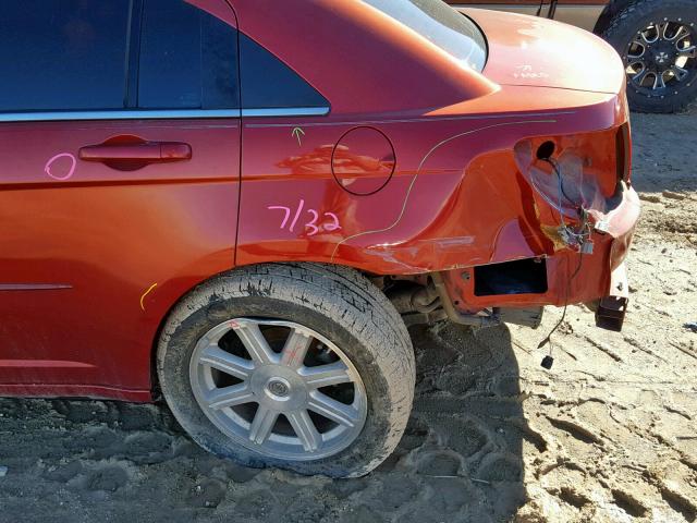 1C3LC56R67N654817 - 2007 CHRYSLER SEBRING TO RED photo 9