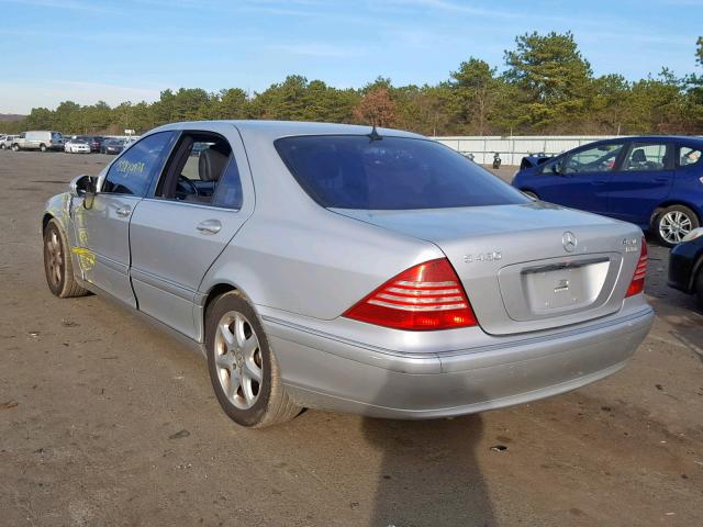 WDBNG83J95A457703 - 2005 MERCEDES-BENZ S 430 4MAT SILVER photo 3