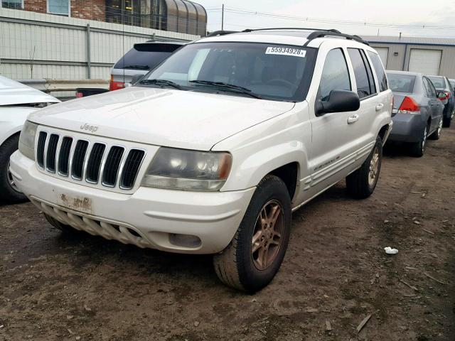 1J4GW68N3XC677577 - 1999 JEEP GRAND CHER WHITE photo 2