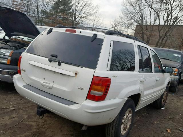 1J4GW68N3XC677577 - 1999 JEEP GRAND CHER WHITE photo 4