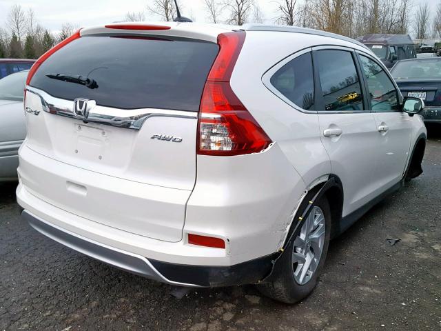 5J6RM4H70GL090242 - 2016 HONDA CR-V EXL WHITE photo 4