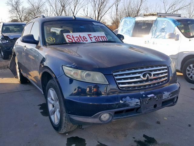 JNRAS08W75X202100 - 2005 INFINITI FX35 BLUE photo 1