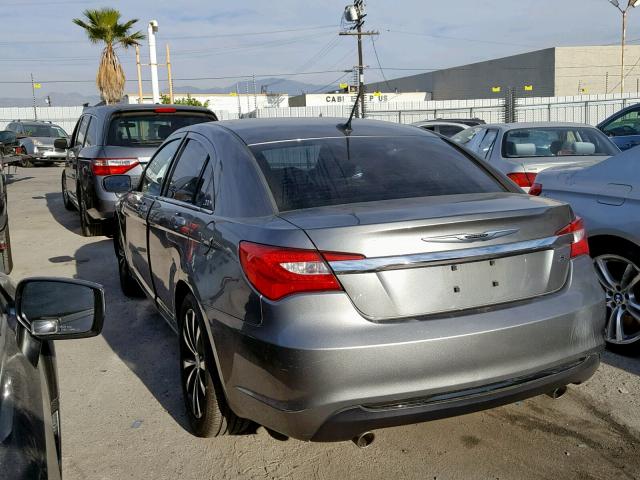 1C3CCBCGXDN554510 - 2013 CHRYSLER 200 LIMITE GRAY photo 3