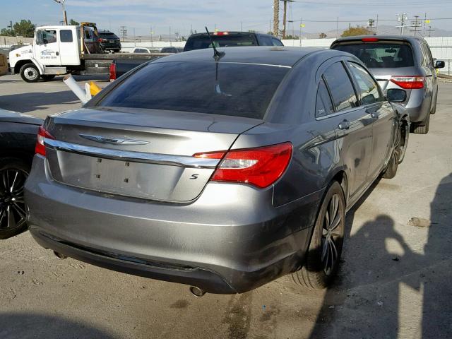 1C3CCBCGXDN554510 - 2013 CHRYSLER 200 LIMITE GRAY photo 4