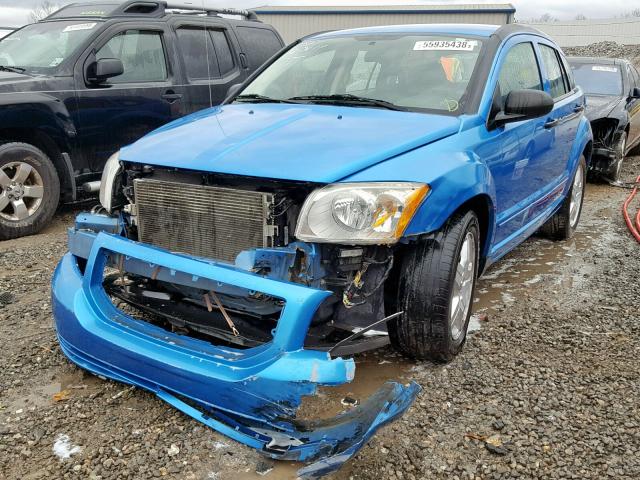 1B3HB48B18D709648 - 2008 DODGE CALIBER SX BLUE photo 2