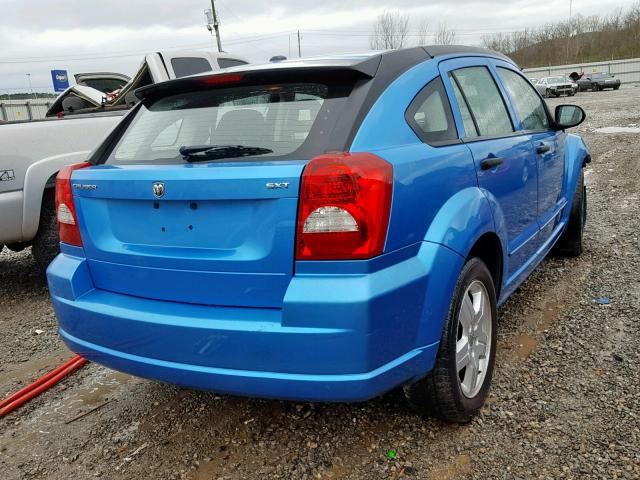 1B3HB48B18D709648 - 2008 DODGE CALIBER SX BLUE photo 4