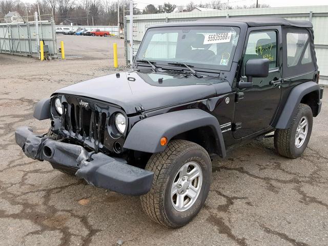 1C4AJWAG3FL736020 - 2015 JEEP WRANGLER S BLACK photo 2