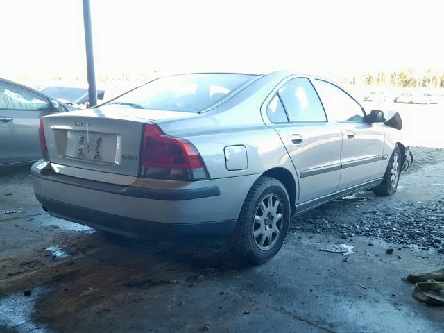YV1RS61R822167323 - 2002 VOLVO S60 SILVER photo 4
