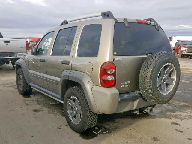 1J4GL38K65W563243 - 2005 JEEP LIBERTY RE BROWN photo 3