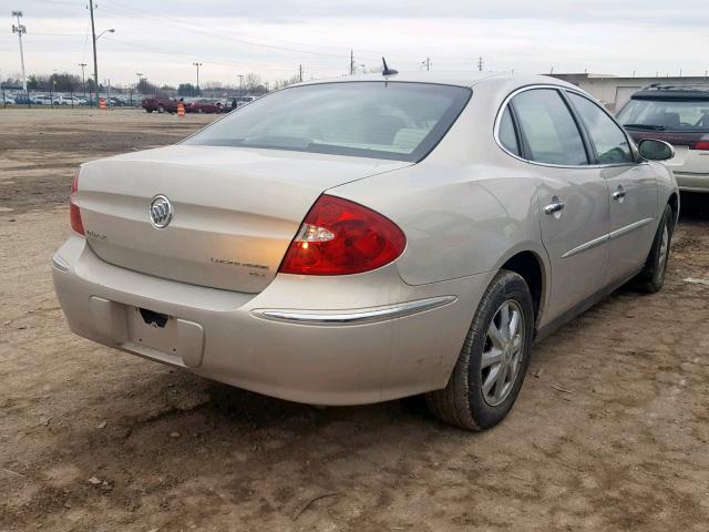 2G4WC582181261234 - 2008 BUICK LACROSSE C BEIGE photo 4