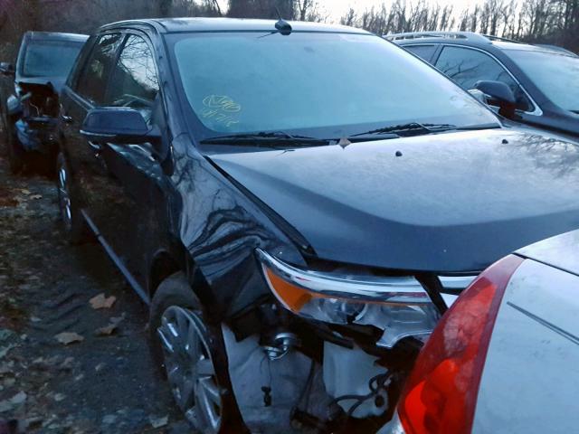 2FMDK4JC7EBA74366 - 2014 FORD EDGE SEL BLACK photo 1