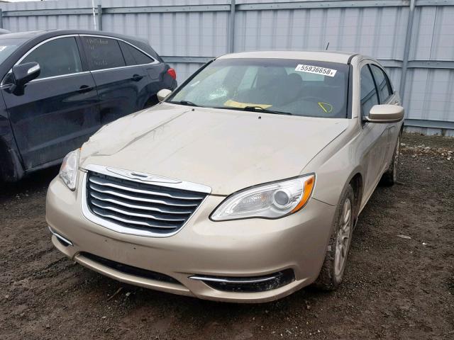 1C3CCBAB3EN195364 - 2014 CHRYSLER 200 LX GOLD photo 2