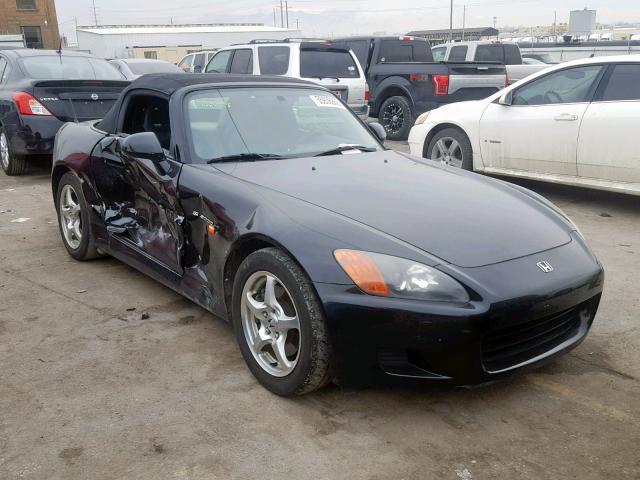 JHMAP1147YT005194 - 2000 HONDA S2000 BLACK photo 1