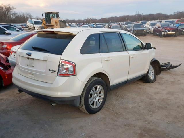 2FMDK38C48BA02173 - 2008 FORD EDGE SEL WHITE photo 4