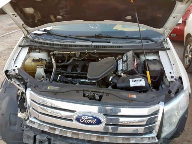 2FMDK38C48BA02173 - 2008 FORD EDGE SEL WHITE photo 7