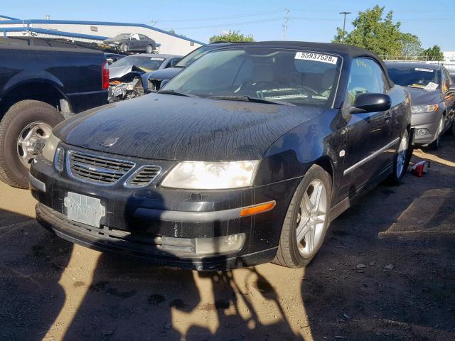 YS3FD79Y876002305 - 2007 SAAB 9-3 2.0T BLACK photo 2