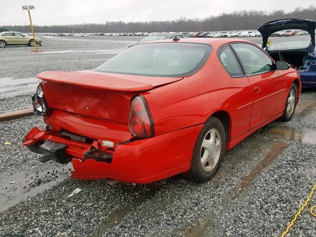 2G1WX12K339220150 - 2003 CHEVROLET MONTE CARL RED photo 4