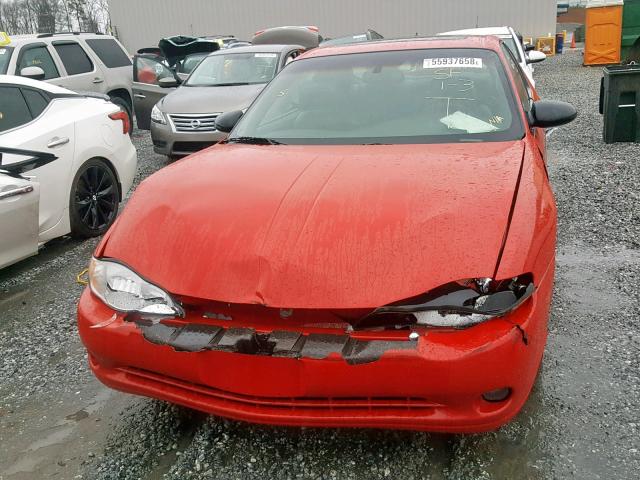 2G1WX12K339220150 - 2003 CHEVROLET MONTE CARL RED photo 7