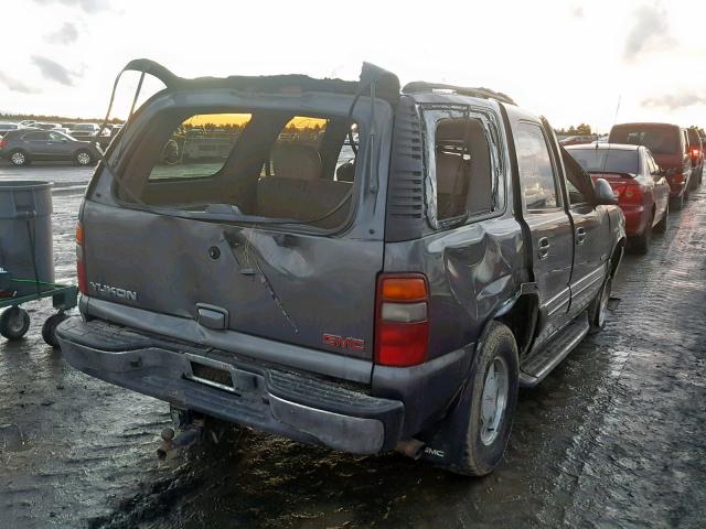 1GKEK13Z52J272898 - 2002 GMC YUKON CHARCOAL photo 4