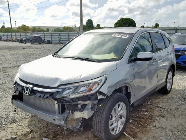 3CZRM3H55GG713893 - 2016 HONDA CR-V EX SILVER photo 2