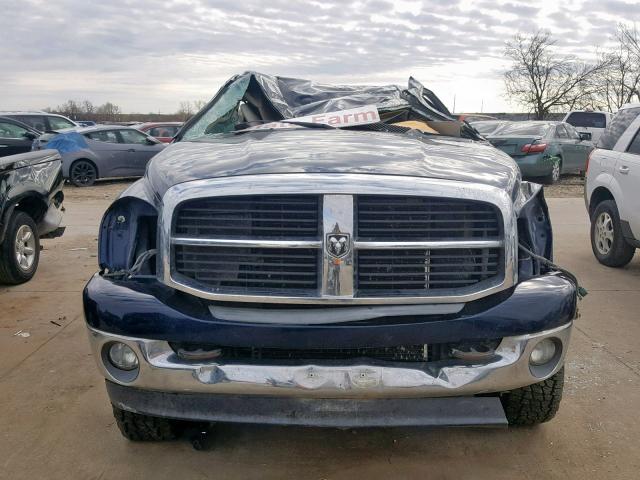 1D7KS28C26J214588 - 2006 DODGE RAM 2500 S BLUE photo 9