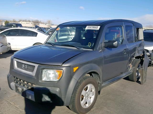 5J6YH28695L012034 - 2005 HONDA ELEMENT EX GRAY photo 2