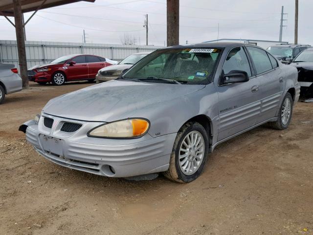 1G2NE52E8XM769012 - 1999 PONTIAC GRAND AM S GRAY photo 2