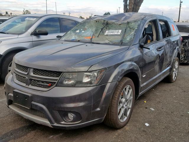 3C4PDCEG0JT472987 - 2018 DODGE JOURNEY GT CHARCOAL photo 2