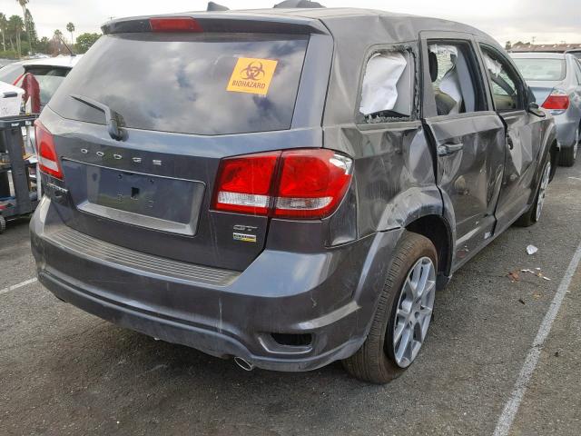 3C4PDCEG0JT472987 - 2018 DODGE JOURNEY GT CHARCOAL photo 4