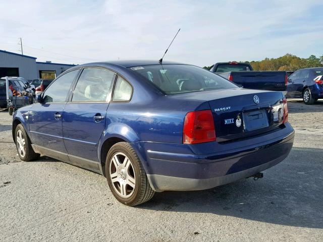 WVWPD23B1YE255458 - 2000 VOLKSWAGEN PASSAT GLX Mavi foto 3