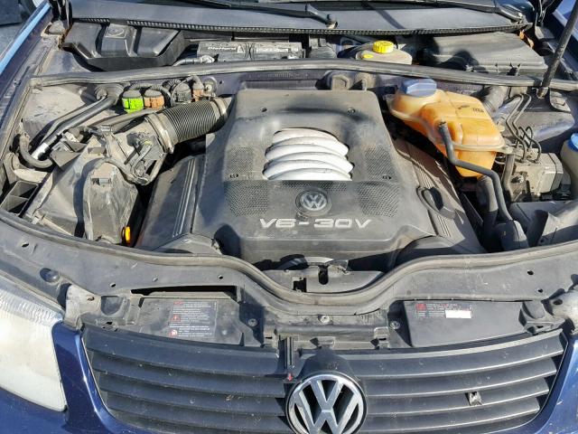 WVWPD23B1YE255458 - 2000 VOLKSWAGEN PASSAT GLX Mavi foto 7