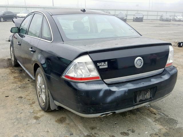 1MEHM42W48G611098 - 2008 MERCURY SABLE PREM BLACK photo 3