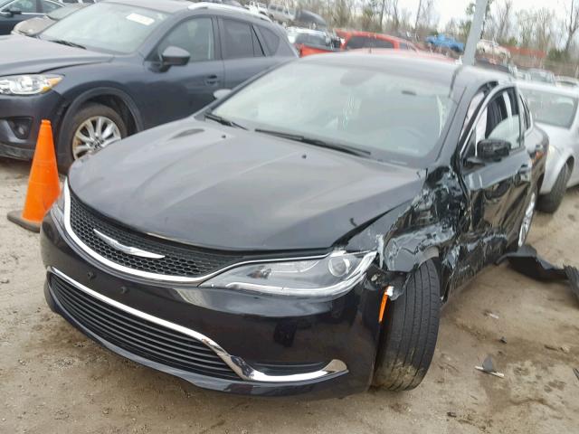 1C3CCCAB7GN103150 - 2016 CHRYSLER 200 LIMITE BLACK photo 2